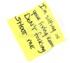 Lot # 3: Alejandro's (Benicio Del Toro) Post-it Note from Graver - 3