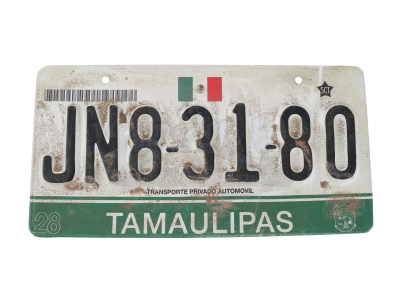 Lot # 45: Gallo's (Manuel Garcia-Rulfo) Truck License Plate