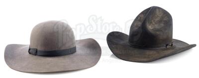 Lot # 36: THE BALLAD OF BUSTER SCRUGGS - The Man in Black and Stagecoach Driver's Hats