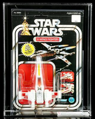 Lot # 11: Diecast X-Wing Fighter SW12B CAS 75+ [Kazanjian Collection]