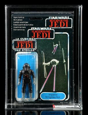 Lot # 68: UK Tri-Logo Imperial TIE Fighter Pilot ROTJ79B AFA 80