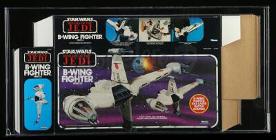 Lot # 144: B-Wing Fighter Box Flat AFA 80+