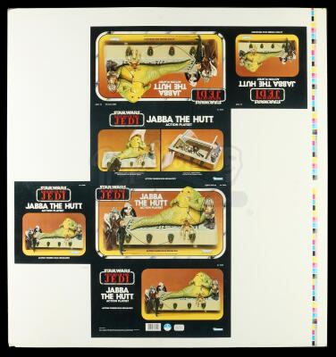 Lot # 146: Jabba The Hutt Action Playset Proof Sheet