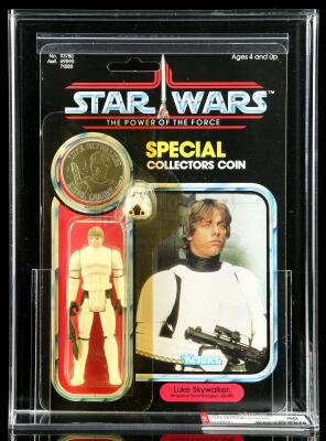 Lot # 242: Luke Skywalker (Imperial Stormtrooper Outfit) POTF92A AFA 80Y