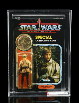 Lot # 250: Luke Skywalker (In Battle Poncho) POTF92A AFA 70Y