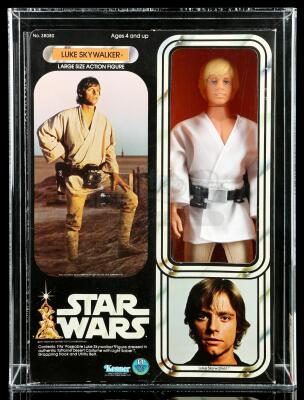 Lot # 293: Luke Skywalker Large Size Action Figure AFA 85