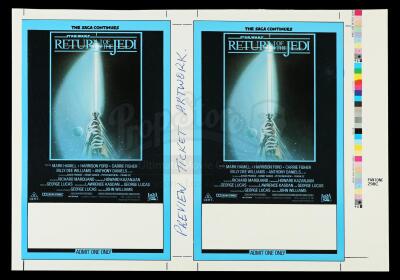 Lot # 409: Preview Screening Ticket Proof Sheet [Kazanjian Collection]