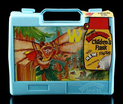 Lot # 438: Roughneck Lunch Kit With Flip-Top Children's Flask [Kazanjian Collection]