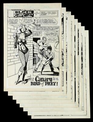 Lot # 446: Black Canary Secret Origins #10 p.2-4, 8-12 (Unpublished)