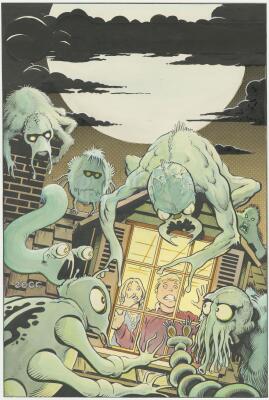 Lot # 453: Charlton Horror Cover (Unpublished)