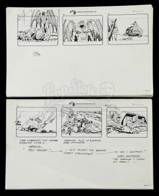 Lot # 470: Two G.I. Joe: The Movie Storyboards and Layouts