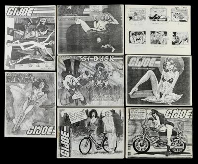 Lot # 473: Eight G.I. Joe Storyboards (with Explicit Covers)