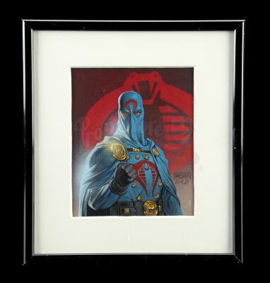 Lot # 474: G.I. Joe Trading Card Game Cobra Commander Painting