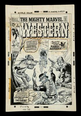 Lot # 489: The Mighty Marvel Western #5 Cover