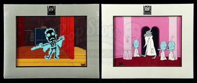 Lot # 507: The Simpsons: Tree House of Horror XII and Bart of Darkness Hand-Painted Animation Cels