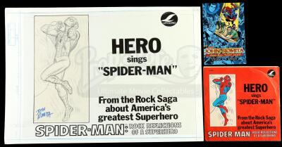 Lot # 513: Spider-Man: Rock Reflections of a Superhero Cover Design Art with Record Sleeve