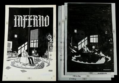 Lot # 517: Stig's Inferno #1 Cover with Color Separations