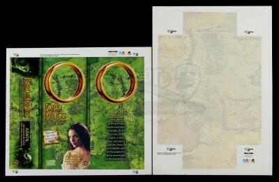 Lot # 583: Arwen 12" Action Figure (White Dress) Box and Insert Proof Sheets (Green Box)