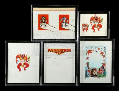 Lot # 594: Parademon Character Card Art Set - AFA Graded