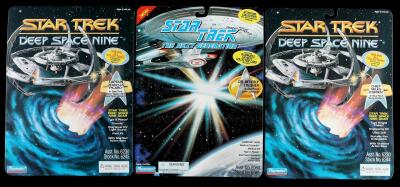 Lot # 652: Two Deep Space Nine and One The Next Generation Proof Cards