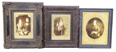 Lot # 36: THE HOUSE WITH A CLOCK IN ITS WALLS - Jonathan Barnavelt's (Jack Black) Three Framed Vintage Portraits