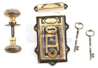 Lot # 77: THE HOUSE WITH A CLOCK IN ITS WALLS - Lewis (Owen Vaccaro) Bedroom Door handle with Keys