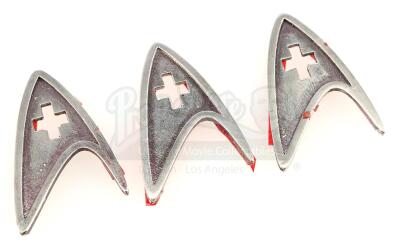 Lot # 167: STAR TREK INTO DARKNESS (2013) - Three Medical Division Insignia Pin