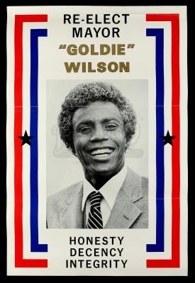 Lot #78 - BACK TO THE FUTURE (1985) - Mayor Goldie Wilson (Donald Fullilove) Campaign Poster