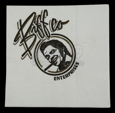 Lot #84 - BACK TO THE FUTURE PART II (1989) - Biffco Enterprises Cocktail Napkin