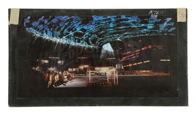 Lot #171 - CLOSE ENCOUNTERS OF THE THIRD KIND (1977) - Hand-Painted Mothership Lighting Concept Illustration