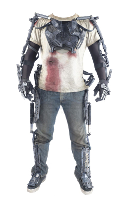 Lot #224 - ELYSIUM (2013) - Max's (Matt Damon) Bloodied Costume and H.U.L.C. Suit