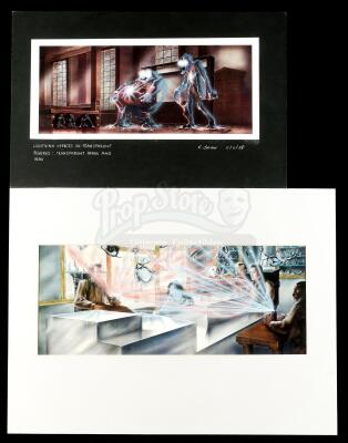 Lot #277 - GHOSTBUSTERS 2 (1989) - Pair of Printed Concept Illustrations with Hand-Painted Details