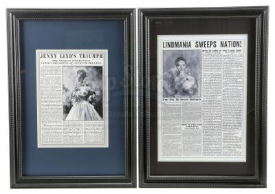 Lot #309 - GREATEST SHOWMAN, THE (2017) - Pair of Jenny Lind (Rebecca Ferguson) News Articles