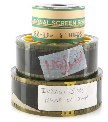 Lot #376 - INDIANA JONES TRILOGY (1981-1989) - Set of 35mm Trailer Film Reels