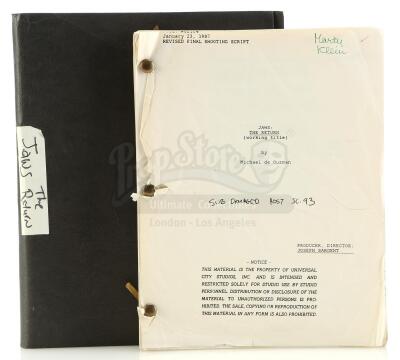 Lot #390 - JAWS: THE REVENGE (1987) - Script and Production Notes