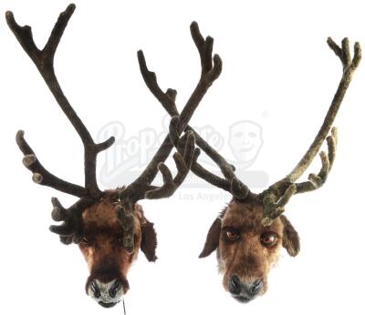 Lot #574 - SANTA CLAUSE 2, THE (2002) - Pair of Reindeer Heads With Antlers