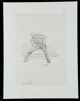 Lot #697 - STAR WARS: THE EMPIRE STRIKES BACK (1980) - Hand-Drawn Ralph McQuarrie Luke Skywalker Concept Sketch