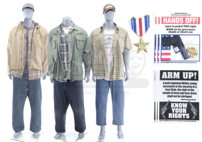 Lot # 24: Marvel's The Punisher (TV Series) - Set of O'Connor's Costumes, Vietnam Silver Star, and Gun Rights Flyers