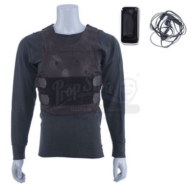 Lot # 87: Marvel's The Punisher (TV Series) - Frank Castle's Bulletproof Vest, Shirt, Burner Phone, and Headphones