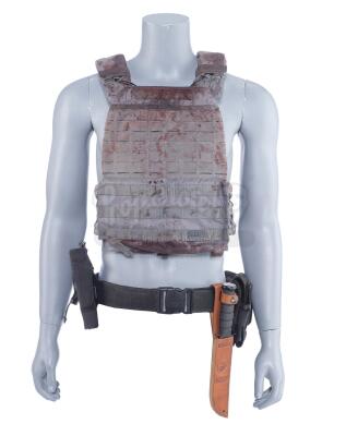 Lot # 101: Marvel's The Punisher (TV Series) - Billy Russo's Bloodied Stunt Protective Vest, Utility Belt, and Knife