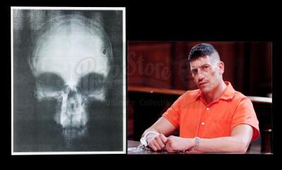 Lot # 133: Marvel's The Punisher (TV Series) - Frank Castle Skull X-Ray with Trial Photo