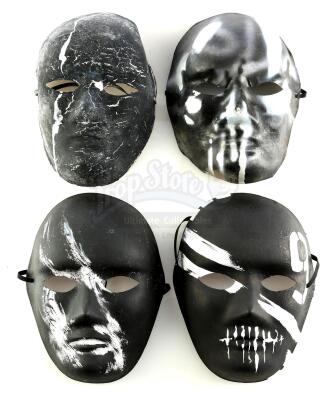 Lot # 165: Marvel's The Punisher (TV Series) - Four Distressed Jigsaw Crew Masks