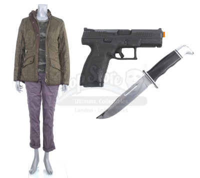 Lot # 173: Marvel's The Punisher (TV Series) - Marlena Olin's Motel Costume with Stunt Knife and Pistol