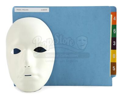 Lot # 186: Marvel's The Punisher (TV Series) - Billy Russo's Plain White Mask and Hospital File