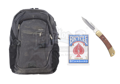 Lot # 197: Marvel's The Punisher (TV Series) - Amy Bendix's Backpack, Playing Cards, and Pocket Knife