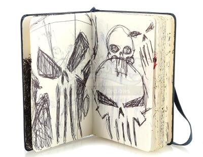 Lot # 236: Marvel's The Punisher (TV Series) - Billy Russo's Journal with Hand-Drawn Skull Designs