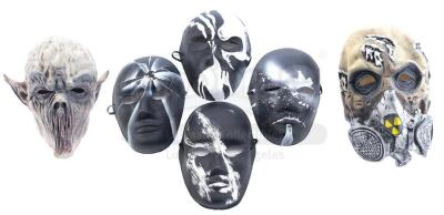 Lot # 238: Marvel's The Punisher (TV Series) - Four Clean Jigsaw Crew Masks and Two Robbery Masks