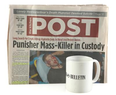 Lot # 301: Marvel's Daredevil (TV Series) - Karen Page's Highlighted Newspaper and Bulletin Mug