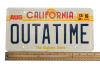 Lot #26 - BACK TO THE FUTURE THE RIDE (1991-2007) - DeLorean "OUTATIME" Licence Plate - 5