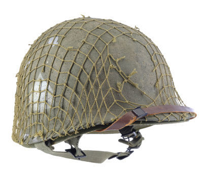 Lot #284 - SAVING PRIVATE RYAN (1998) - Private James Ryan's (Matt Damon) Helmet